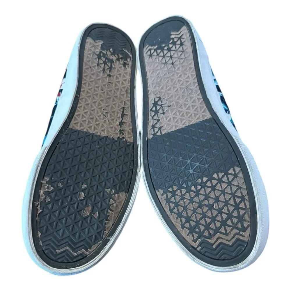 Old Navy Men's Hawaiian Floral Navy Canvsa Lace-up Sneakers 11